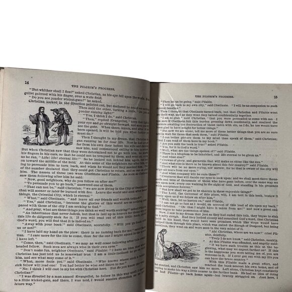 The Pilgrims Progress By John Bunyan Young Peoples Ed. Illustrated Religious - Picture 11 of 14